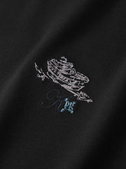 Men's Old Money Embroidered Short-Sleeve T-Shirt