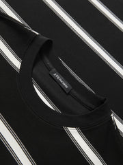 Men's Loose-Fit Contrast Stripe T-Shirt