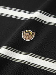 Men's Loose-Fit Contrast Stripe T-Shirt