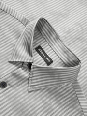 Men's Printed Striped Short-Sleeve Shirt