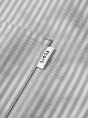 Men's Printed Striped Short-Sleeve Shirt