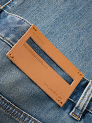 Men's casual vintage slightly stretchy jeans