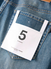 Men's casual vintage slightly stretchy jeans