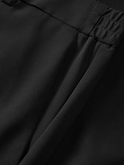 Men's Slim-Fit Embroidered Waistband Trousers