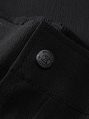 Men's Basic Textured Straight-Leg Pants