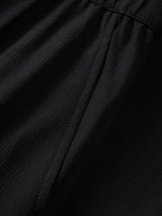 Men's Basic Textured Straight-Leg Pants