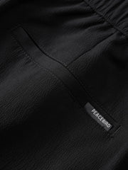 Men's Basic Textured Straight-Leg Pants
