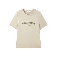 Women's Linen-Blend Graphic T-Shirt