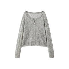 Women's Wool-Blend Color-Contrast Detachable Knit Set