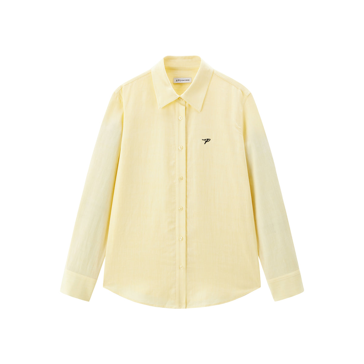 Women's Linen-Blend Long-Sleeve Shirt