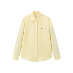 Women's Linen-Blend Long-Sleeve Shirt
