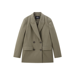 Women's Double-Breasted Peak-Lapel Blazer