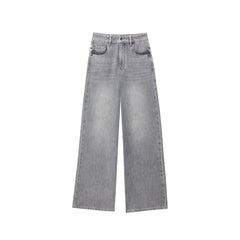 Women's Vintage Washed Wide-Leg Jeans