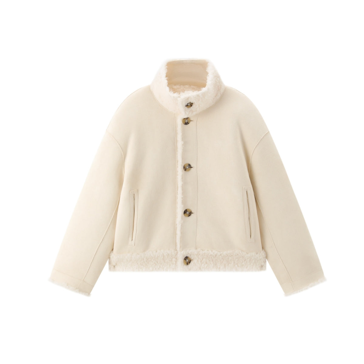 Women's Short Reversible Wool Jacket