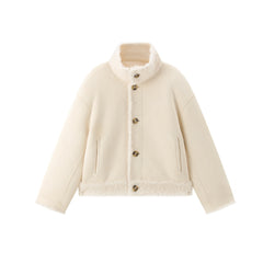 Women's Short Reversible Wool Jacket