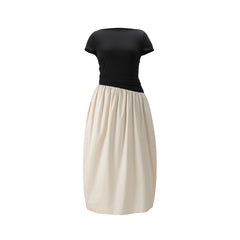Women's Boat-Neck Layered-Look Dress