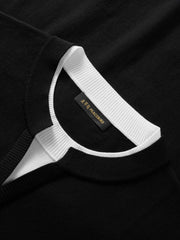 Men's Acetate Color-Blocked Short Sleeve T-Shirt