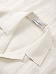 Men's Tencel-Blend Shirt with Embroidery