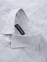 Men's Striped Shirt with Letter Print