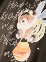 Men's Cotton T-Shirt with Back Embroidery