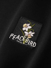 Men's Logo Embroidered Mid-Sleeve T-Shirt
