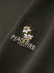 Men's Logo Embroidered Mid-Sleeve T-Shirt