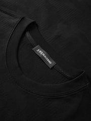 Men's Crewneck Short Sleeve T-Shirt with Metal Label