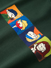 Men's Cotton Cartoon Print T-Shirt