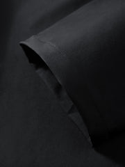 Men's Casual Stretch Black Cropped Pants