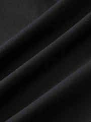 Men's Casual Stretch Black Cropped Pants
