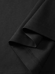 Men's Minimal Solid T-Shirt with Patch Detail