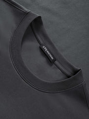 Men's Minimal Solid T-Shirt with Patch Detail