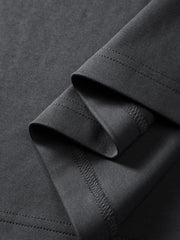 Men's Minimal Solid T-Shirt with Patch Detail