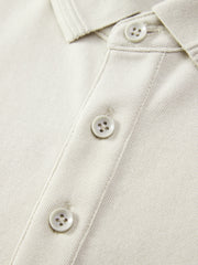 Men's Slim-Fit Polo Shirt with Mulberry Silk