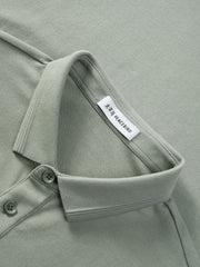 Men's Slim-Fit Polo Shirt with Mulberry Silk