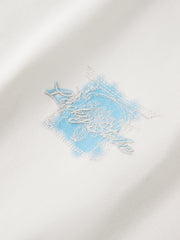 Men's Gradient Print and Embroidered T-Shirt