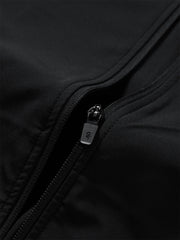 Men's Black Stand Collar Jacket