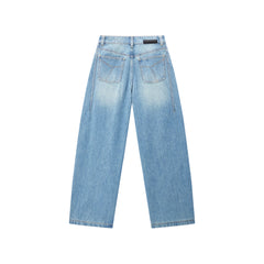 Women's High-Waist Oversized Curved-Leg Jeans