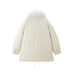Women's Down Parka with Fox Fur Collar