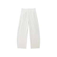 Women's Basic Wide-Leg Curved-Hem Pants