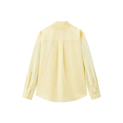 Women's Linen-Blend Long-Sleeve Shirt