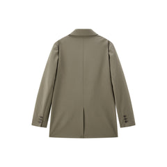 Women's Double-Breasted Peak-Lapel Blazer