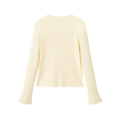 Women's Slim-Fit U-Neck Knit Cardigan