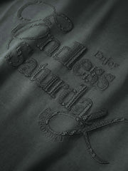 Men's casual short-sleeve with letter embroidery