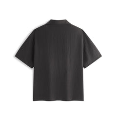 Men's Solid Textured Jacquard Polo Shirt