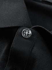 Men's 3D Embroidered Graphic Polo Shirt
