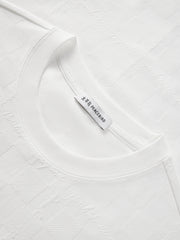Men's Solid Tonal Jacquard T-Shirt