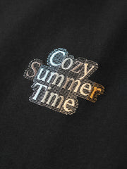Men's Loose-Fit Letter Graphic T-Shirt