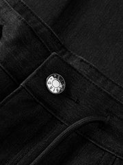 Men's Black Wide-Leg Denim Pants