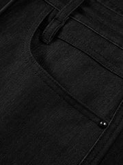 Men's Black Wide-Leg Denim Pants